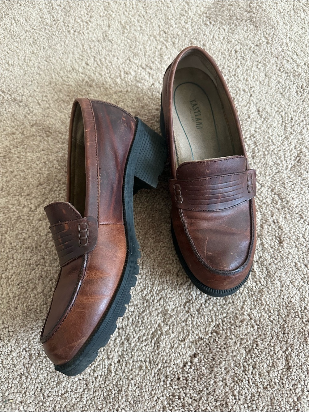 Eastland Newbury Brown Leather Penny Loafers